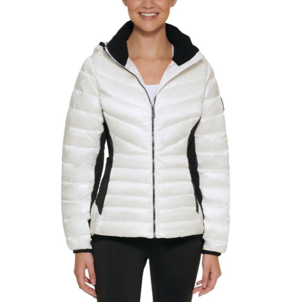 Calvin Klein Women's Hooded Puffer Coat Small